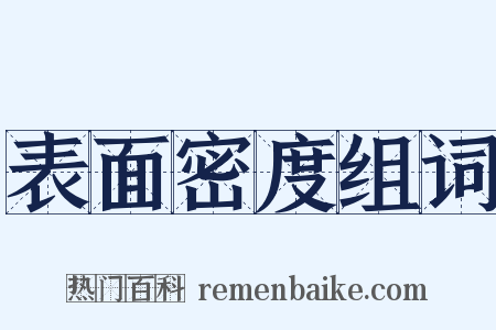 表面密度组词是什么意思的图片